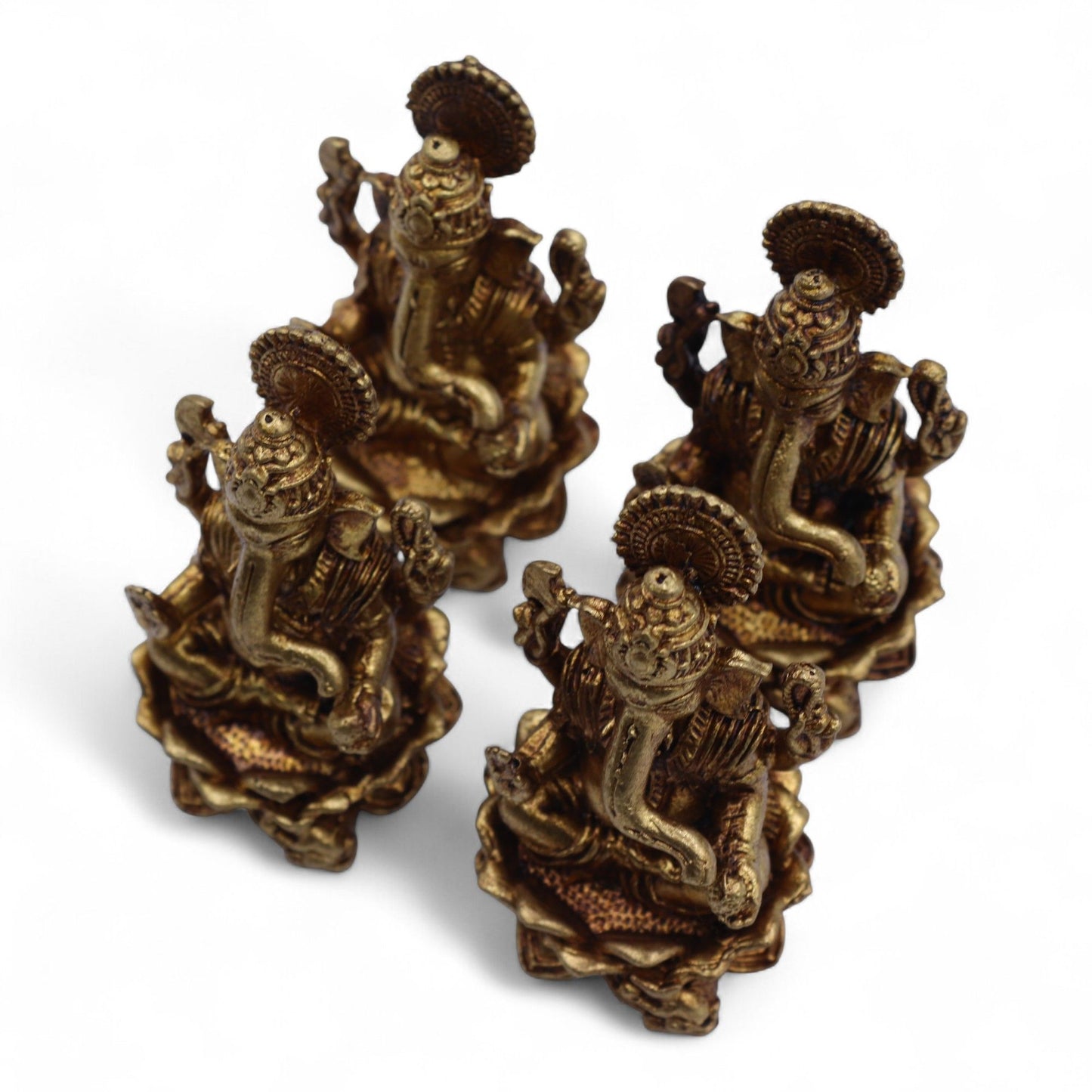 Brass Miniature Gods - Ganesha (52gms) - 49mm