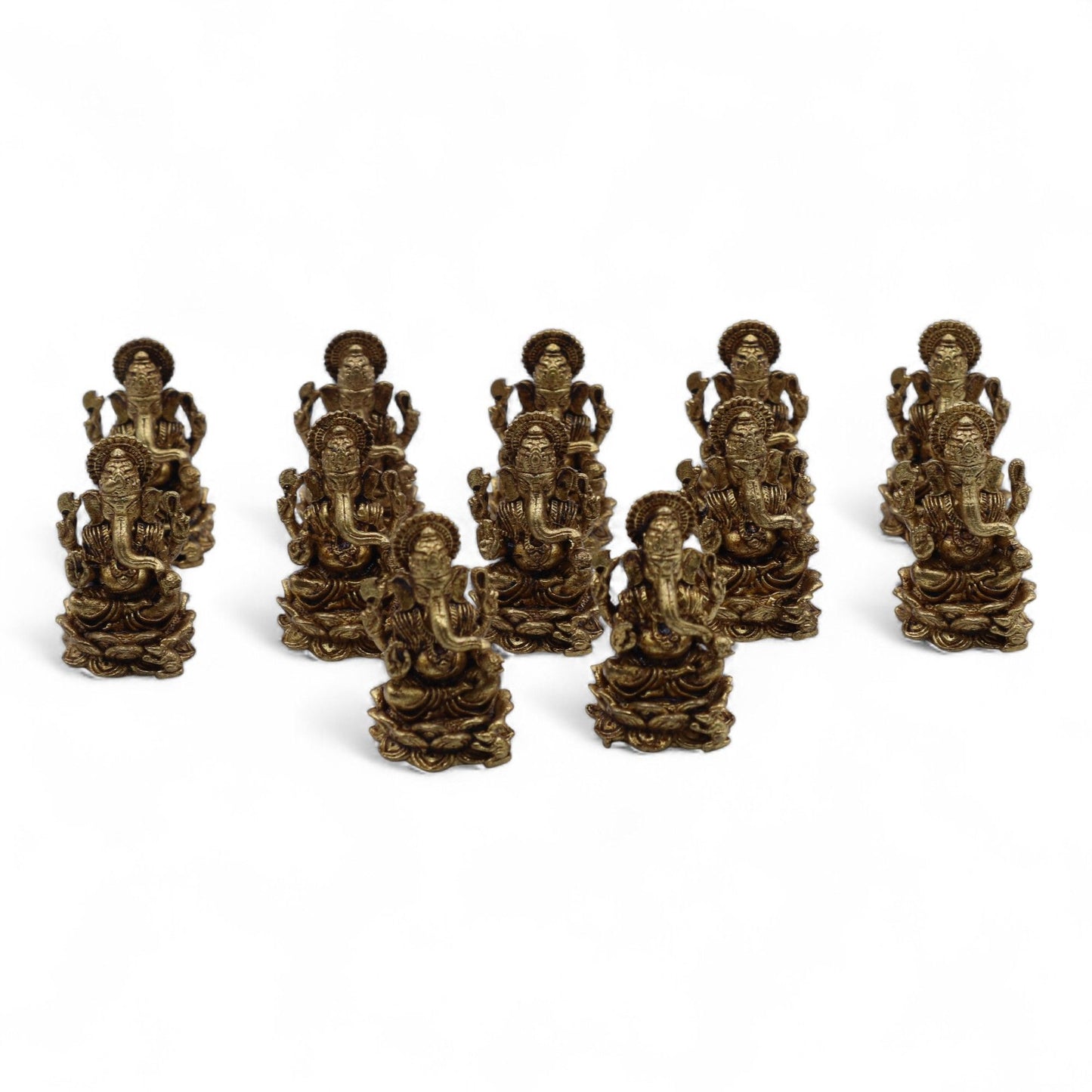 Brass Miniature Gods - Ganesha (12gms) - 30mm