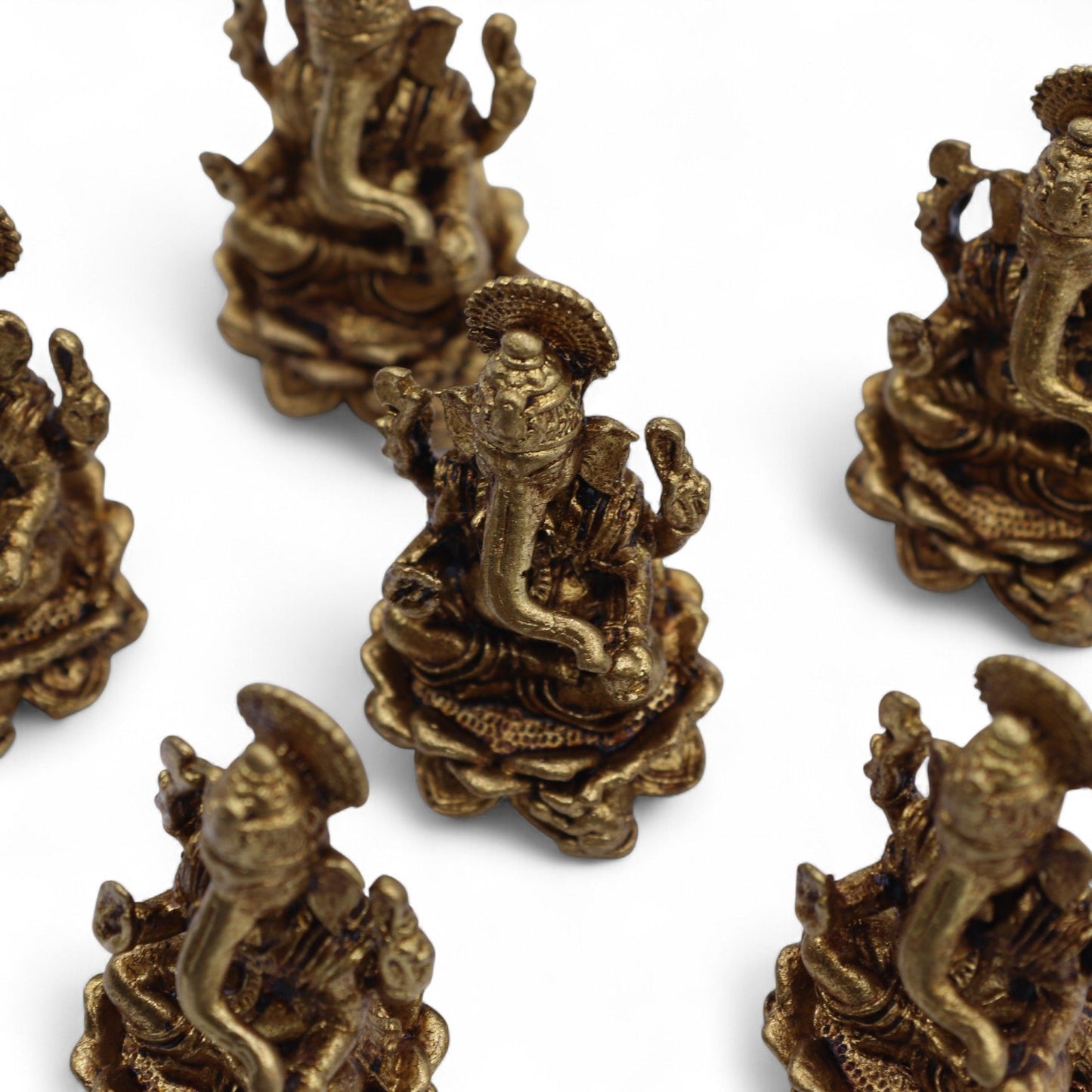 Brass Miniature Gods - Ganesha (22gms) - 37mm