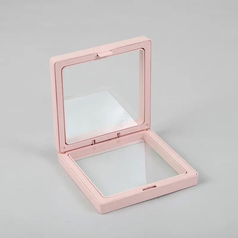Medium 3D Floating Frame Display 9x9cm - Pink