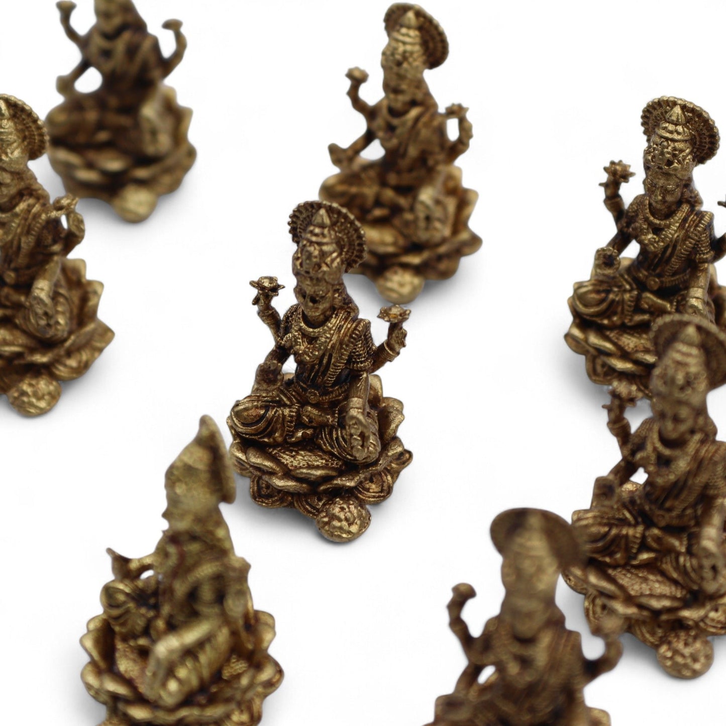 Brass Miniature Gods - Laxmi (11gms) - 30mm