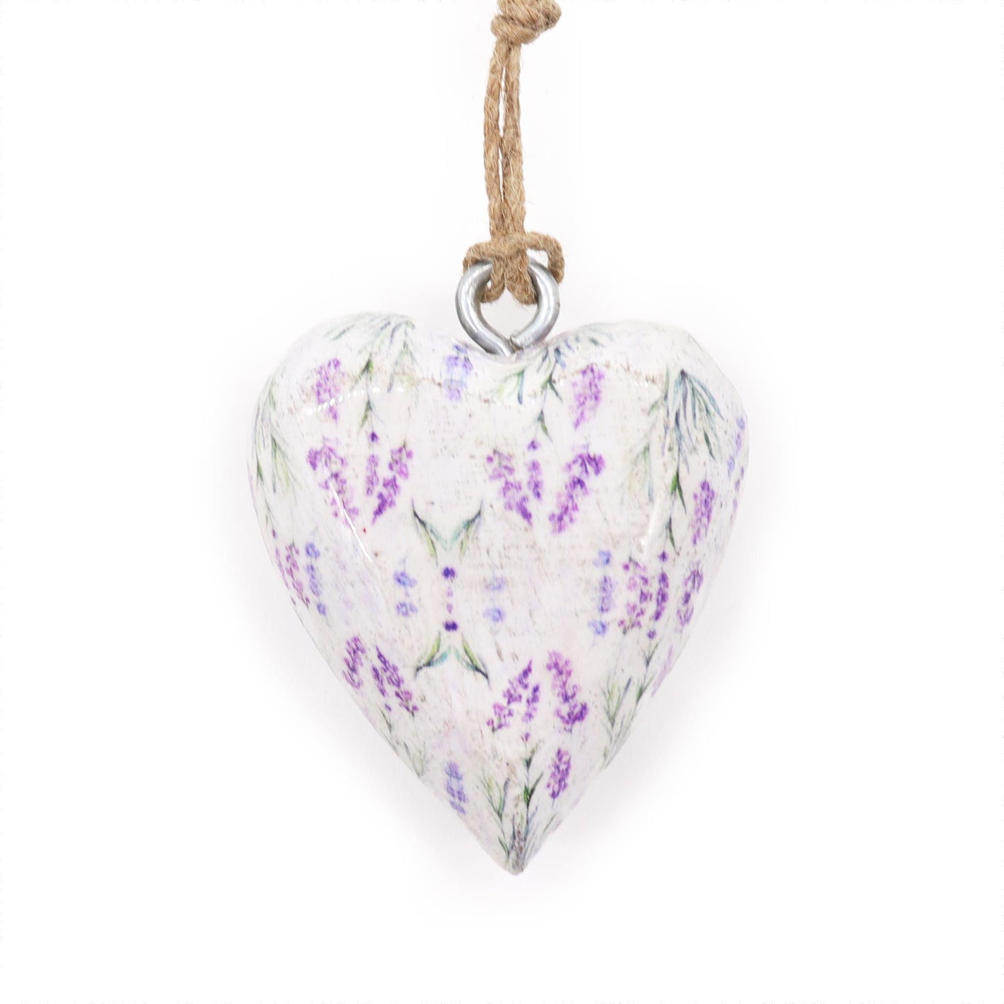 Large Decor Wood Heart - Lavender
