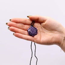Laced Gemstone Pendants