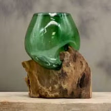 Molten Beer Bottles Glass