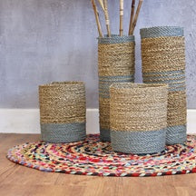 Seagrass Vase & Bins Set