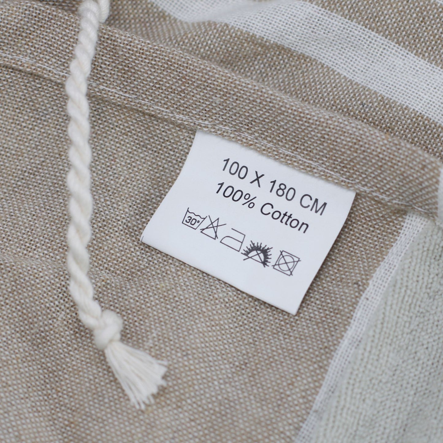Cotton Pareo Towel - 100x180 cm - Warm Sand