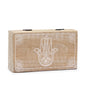 Medium Square Box 17x10x4.2cm - Hamsa Whitewash