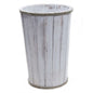 Name Large Wooden Storage Tub – Whitewash