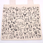 Big Cotton Shopping Bag - 38x42cm - Forest Life - 10oz