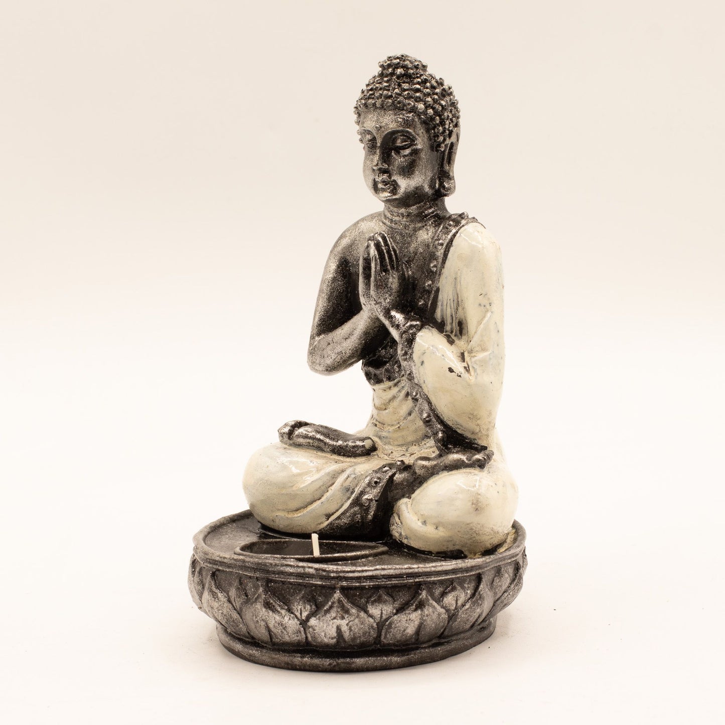 Buddha Candle Holder - White - Medium