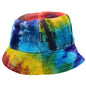 Patched Hemp & Cotton Boho Festival Hat - Tie-dye