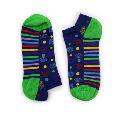 S/M Hop Hare Bamboo Socks Low (3.5-6.5) - 7 Chakra