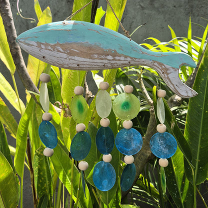 Aqua Fish Carving and Capiz Drop