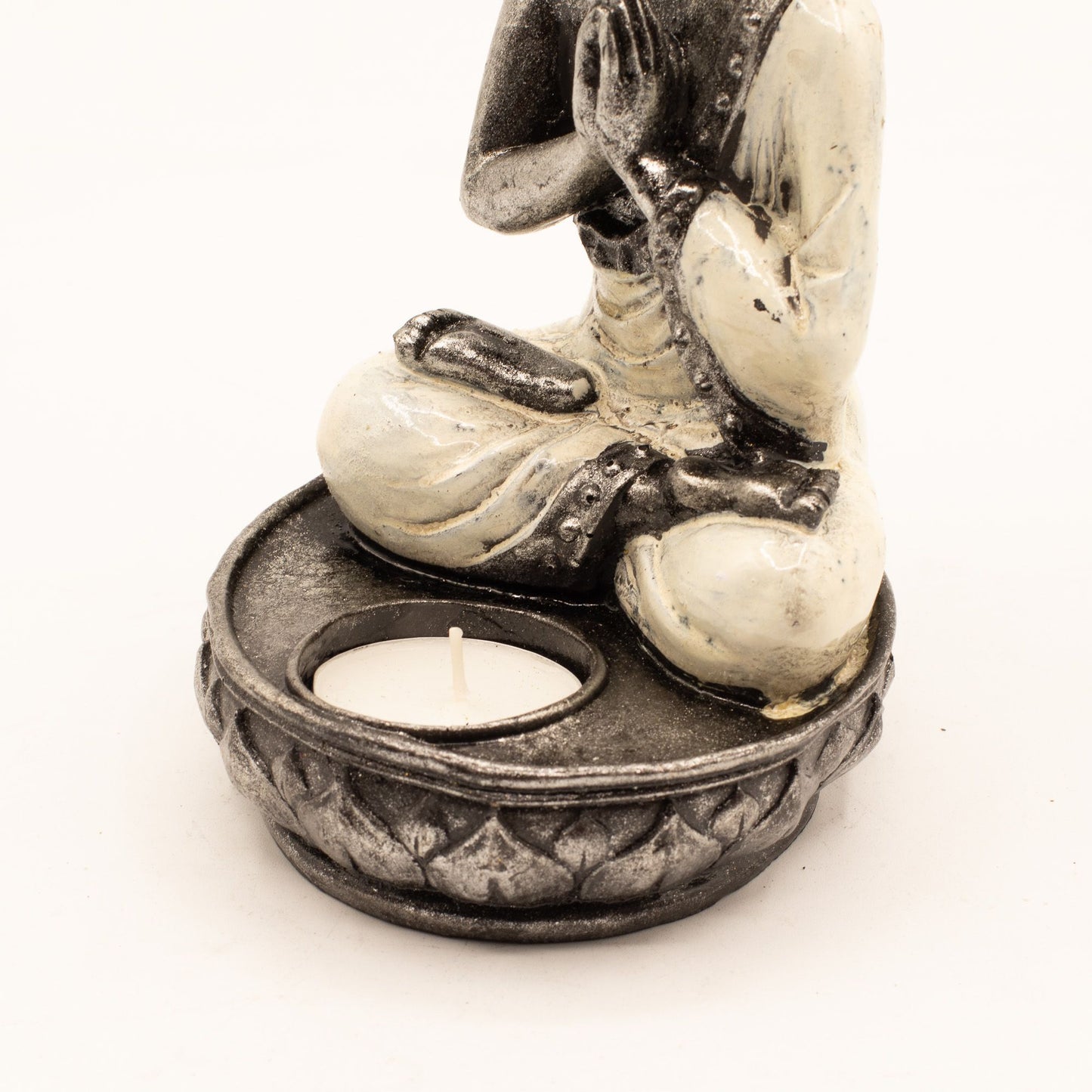 Buddha Candle Holder - White - Medium