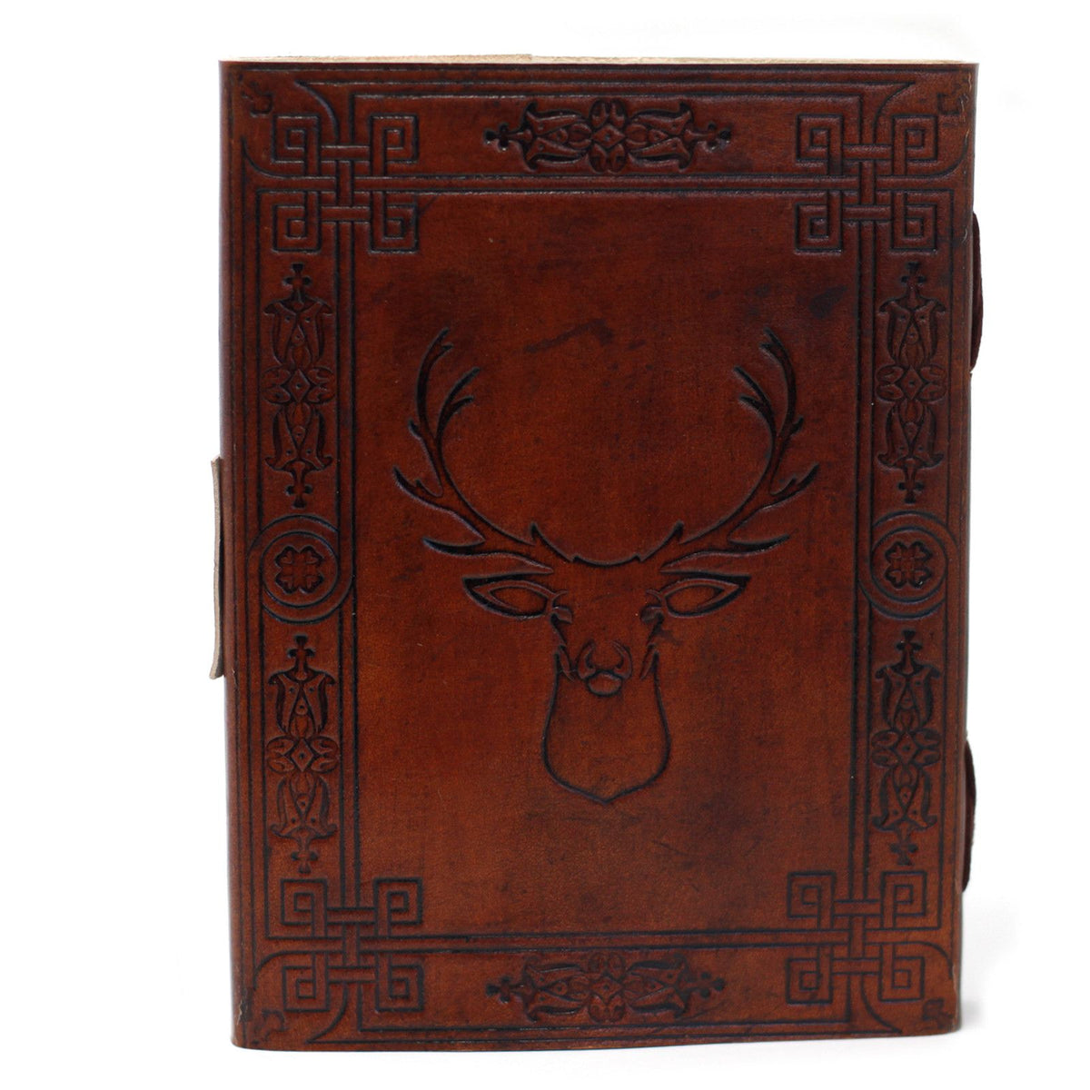 Leather Stag Notebook (20x15cm)