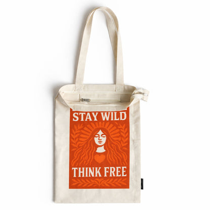 Nomad Sari Iconic Toni Tote Bag - Stay Wild - Natural 10oz