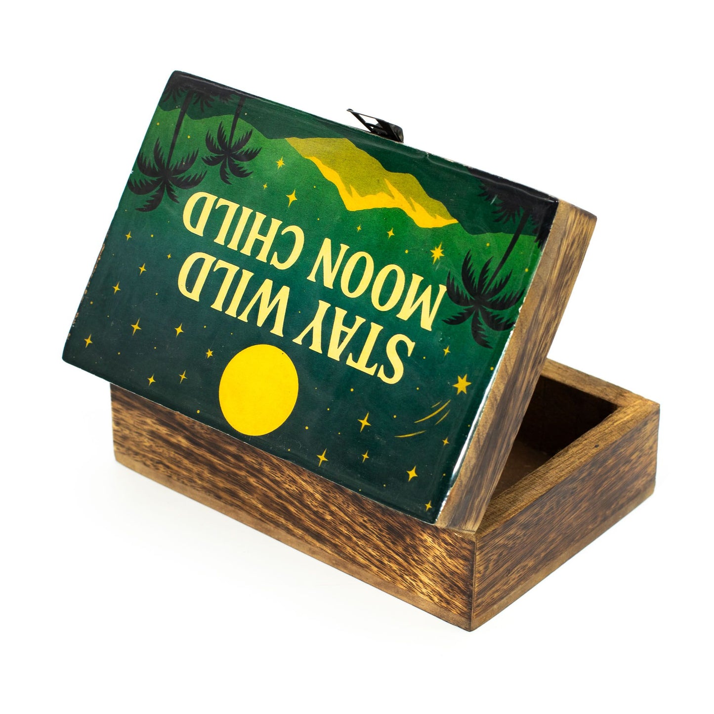 Medium Enamelled Box  - Stay Wild Moon Child