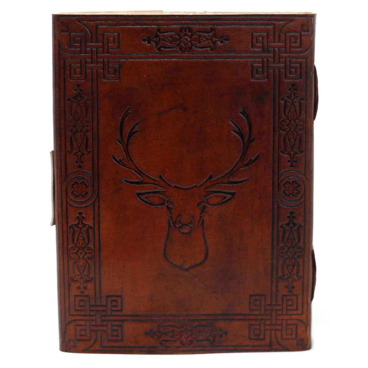 Leather Stag Notebook (20x15cm)