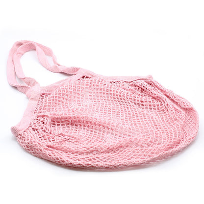 Pure Cotton Mesh Bag - Rose