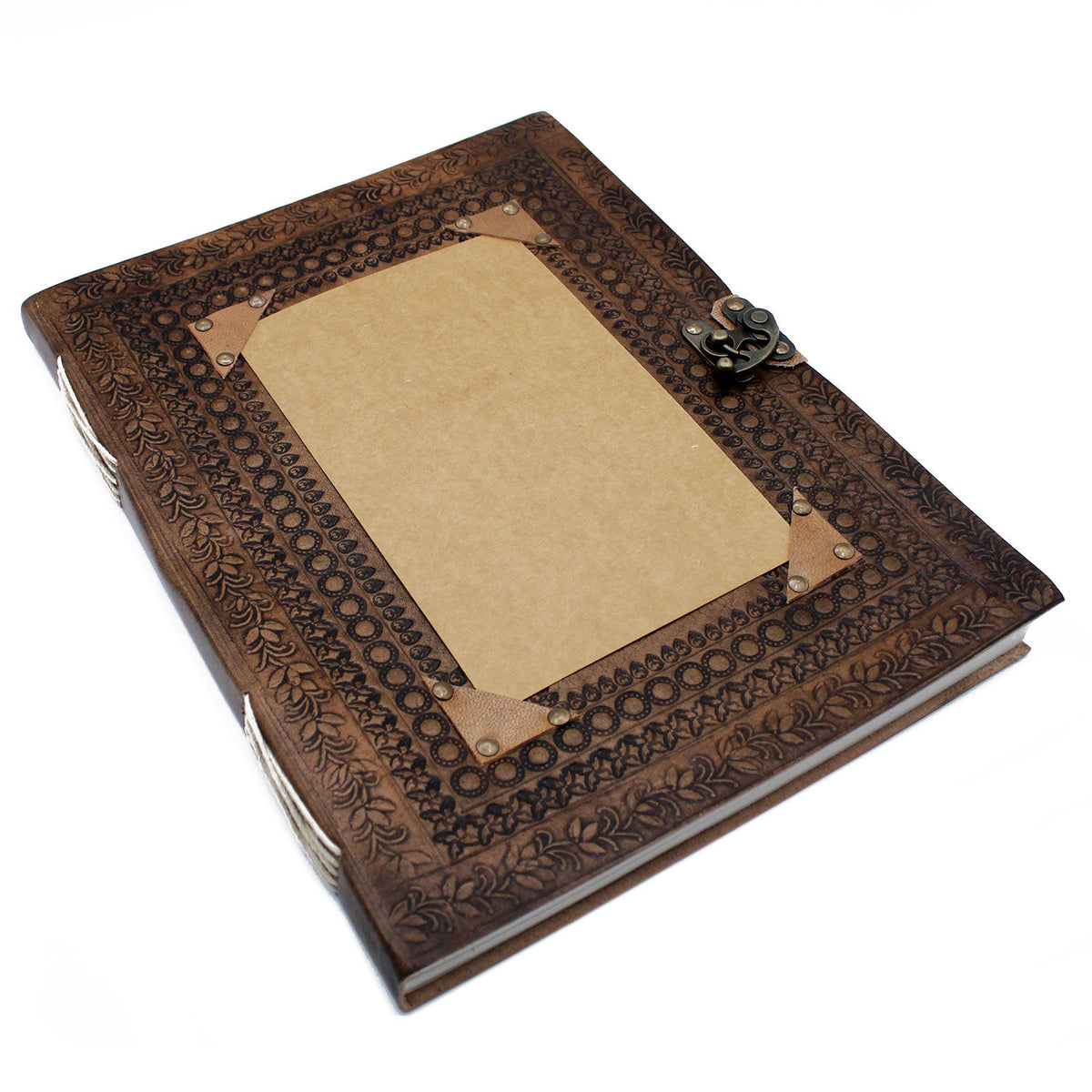 Huge Customisable Visitor Leather Book (25x32.5cm - 200 pages)