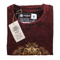 Nomad Sari Stonewashed Cotton T-Shirt – Hamsa – Maroon – Small