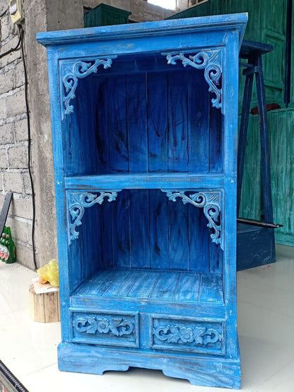 Albasia Bathroom Cabinet - Blue Wash