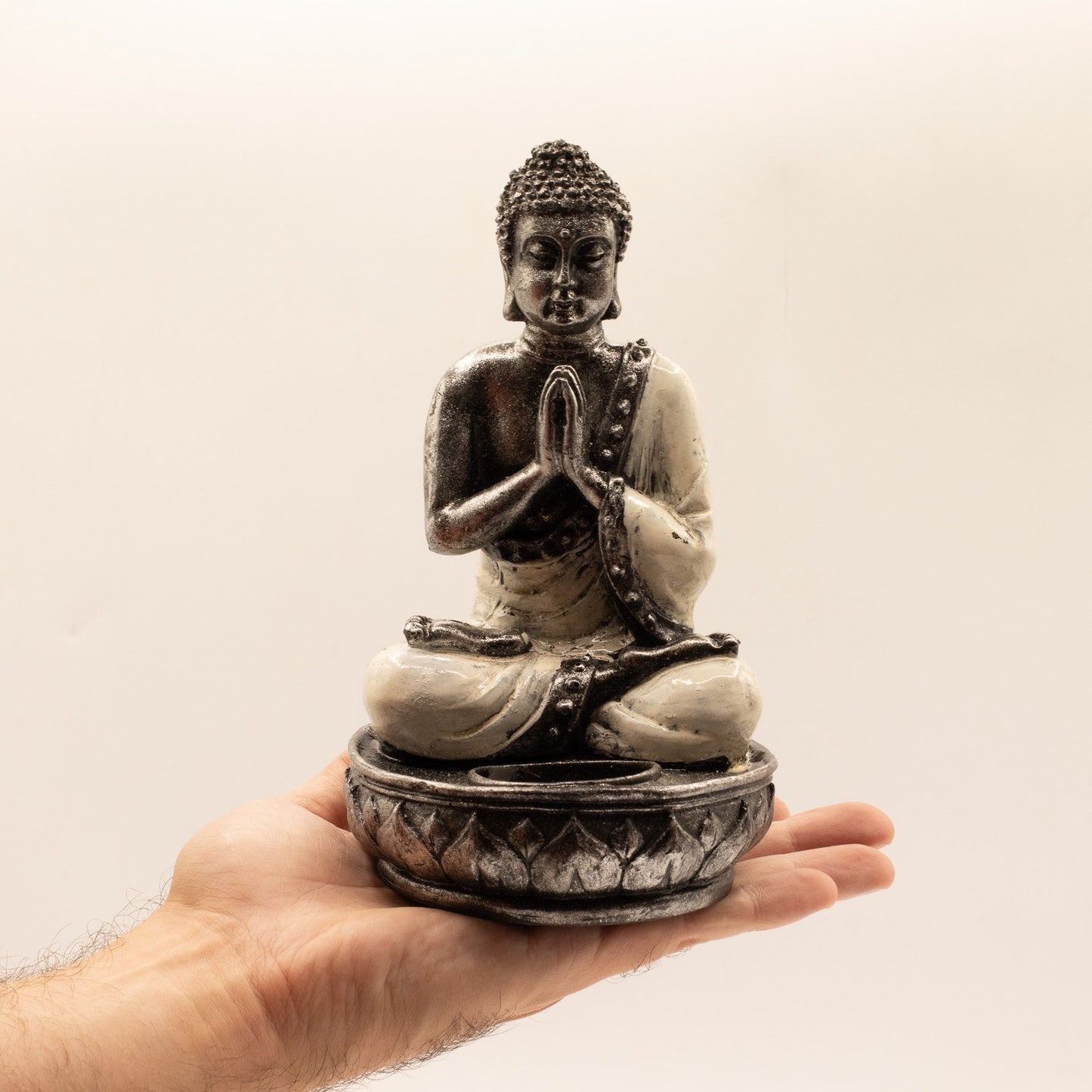Buddha Candle Holder - White - Medium