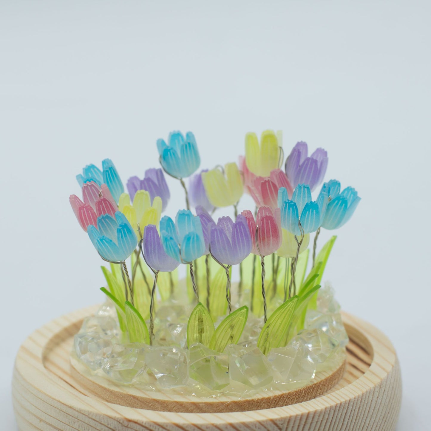 Floral Glow Garden Dome - 20 Multi Tulips - LED USB