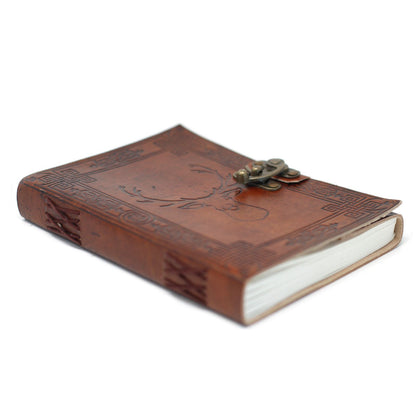 Leather Stag Notebook (20x15cm)