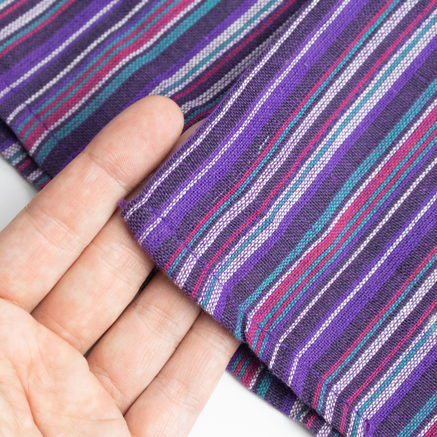 Nomad Sari Grandad Shirt - Black Purple - Large