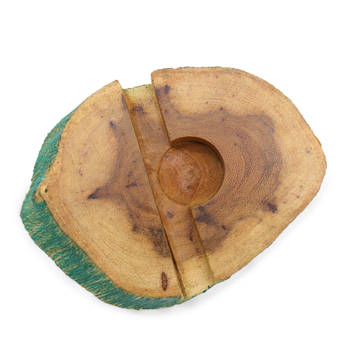 Large Gamal Wood Phone Holder - Greenwash