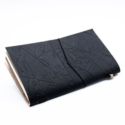 Handmade Leather Journal - My Little Black Book - Black