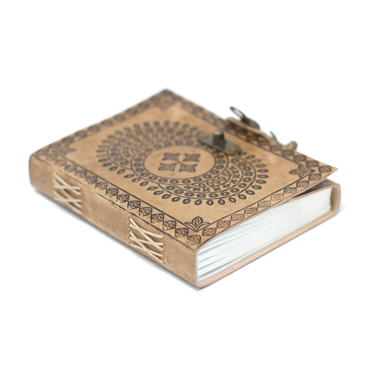Leather Mandala Notebook (18x13cm)