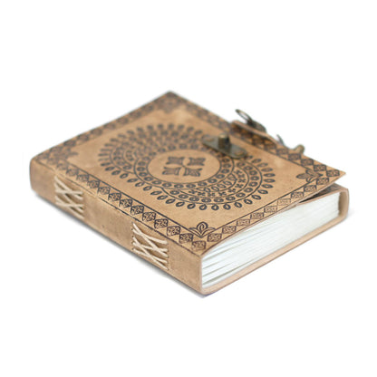 Leather Mandala Notebook (18x13cm)