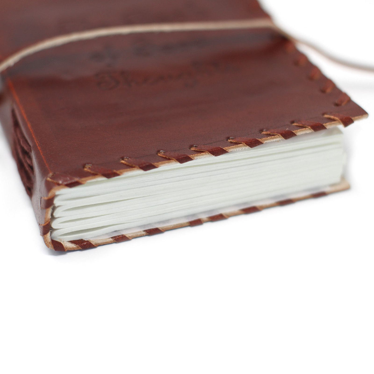 Leather Book of Thoughts with Wrap Notebook (15x10cm)