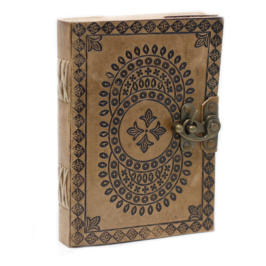 Leather Mandala Notebook (18x13cm)