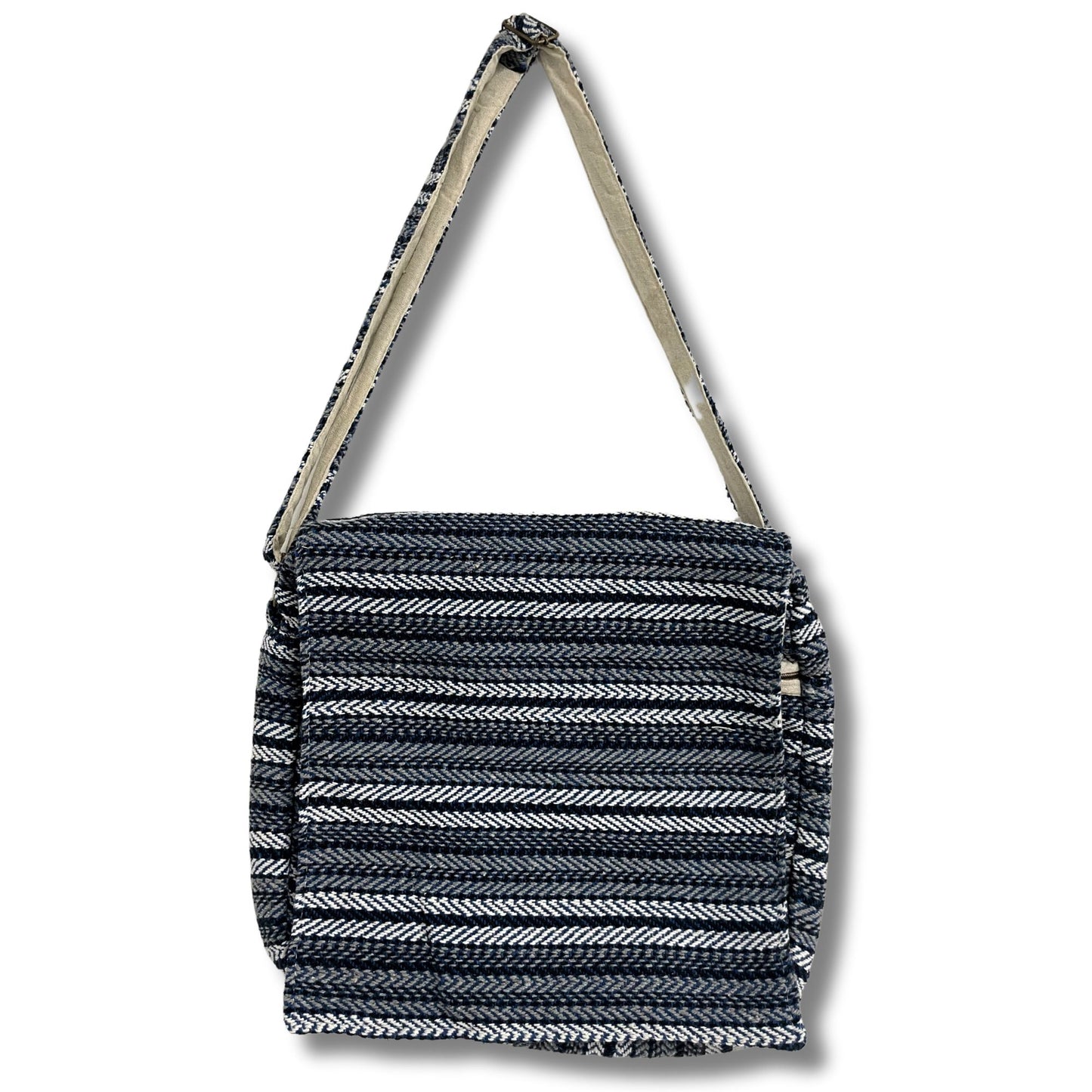 Soft Banjar Laptop Bag - Blue Stripes