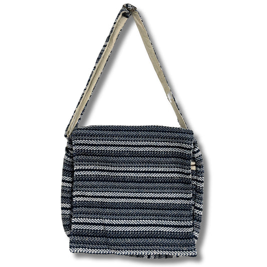 Soft Banjar Laptop Bag - Blue Stripes