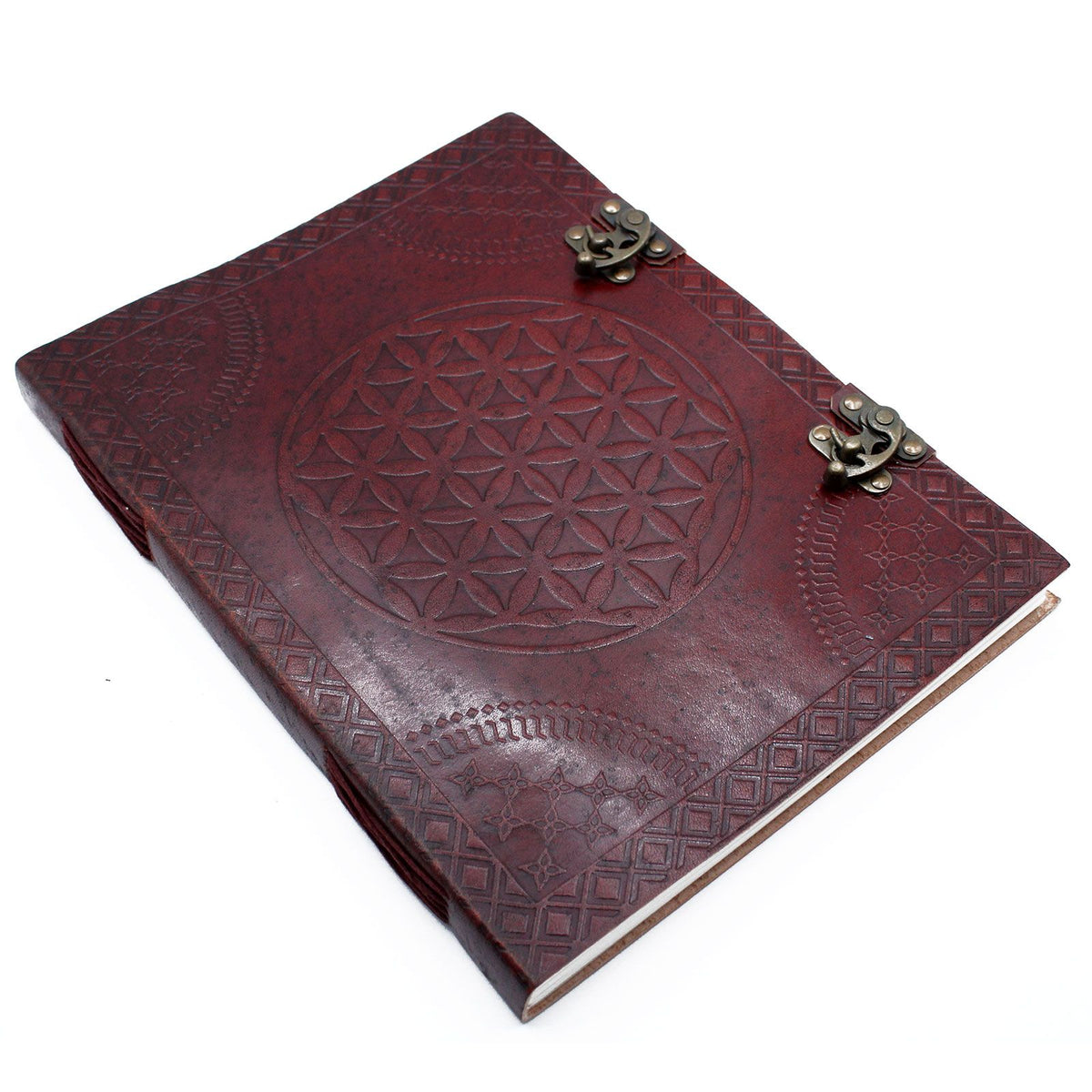 Huge Flower of Life Leather Book (25x32.5cm - 200 pages)