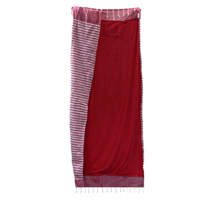 Cotton Pareo Towel - 100x180 cm - Hot Pink