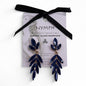 Royal Blue - Vintage Glass - Long Drop - Earrings