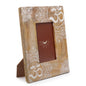 Medium Mango Wood Picture Frame (for 10x15cm) 26x20x2cm - Mandala - White