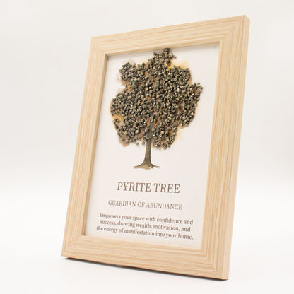 Gemstone Picture - Tree of Life - Pyrite (20x14.7x1cm)
