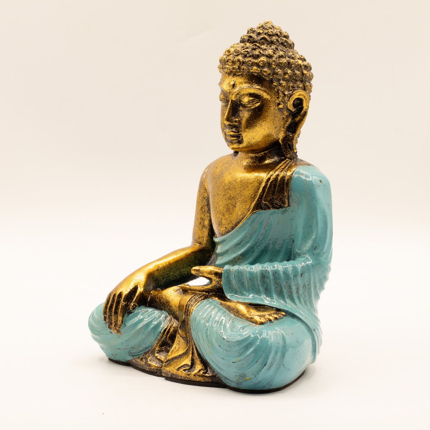 Teal & Gold Buddha - Large