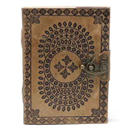 Leather Mandala Notebook (18x13cm)