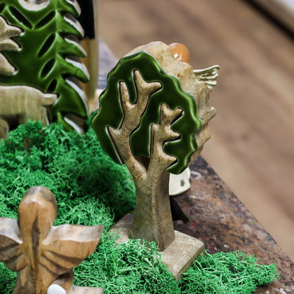Lost in the Forrest - Single Tree 3D Wooden Decoration - 20x10cm