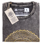 Nomad Sari Stonewashed Cotton T-Shirt – Mandala – Dark Grey – Large