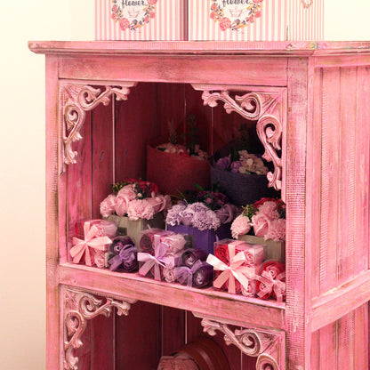 Albasia Bathroom Cabinet - Pink Wash