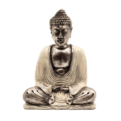 White & Grey Buddha - Medium