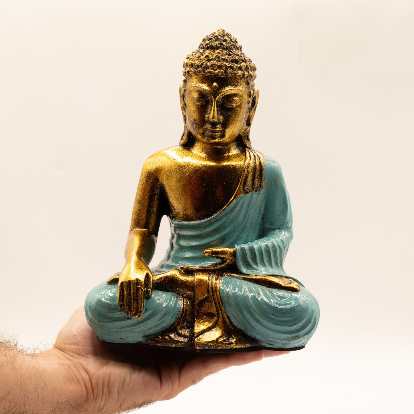 Teal & Gold Buddha - Large